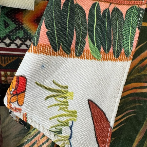 FARM Rio Mixed Scarf Print Button Down Shirt - Picture 6 of 6